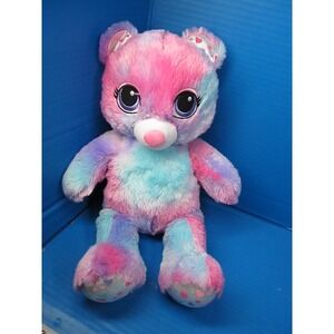 Cotton Candy aka Sweet Heart Hugs Swirl Bear colorful tie dye Build A Bear 2015